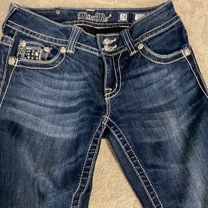 Miss Me bling jeans size 28 boot